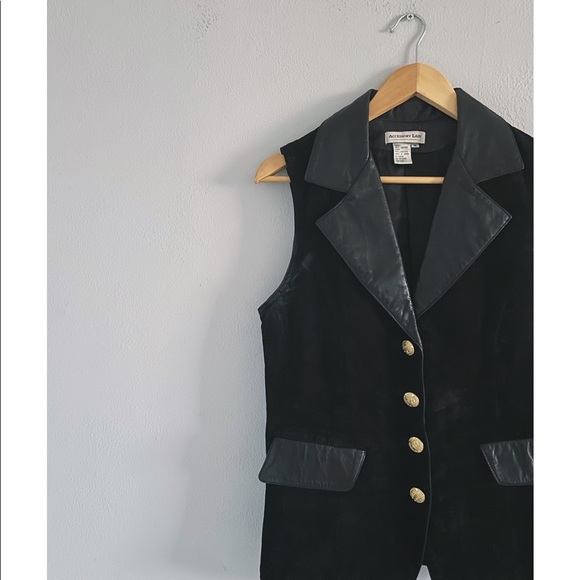 Vintage 1980’s-1990’s Leather Vest - Picture 3 of 6